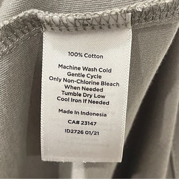 Haven Organic Cotton Tank Midi Dress NWT | Size M| Drawstring Waist Minmalist - Picture 6 of 7